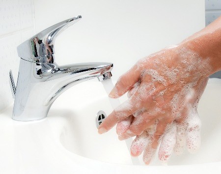 wash hands